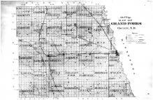 Grand Forks County Outline Map, Grand Forks County 1893